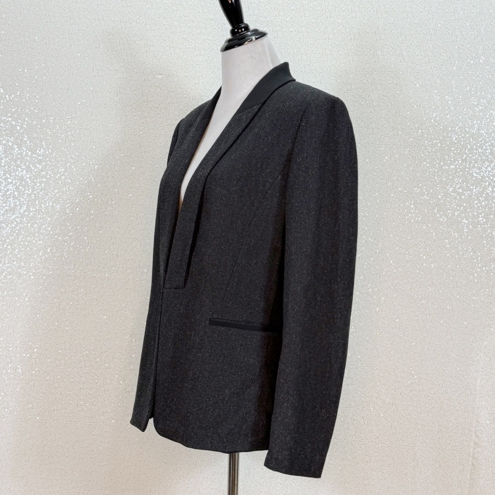 Antonio Melani Black Structured Blazer Jacket Size 14 Career Office Business - Picture 8 of 11